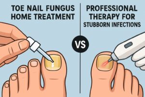 Stubborn Nail Fungus Home Treatment vs Professional Therapy