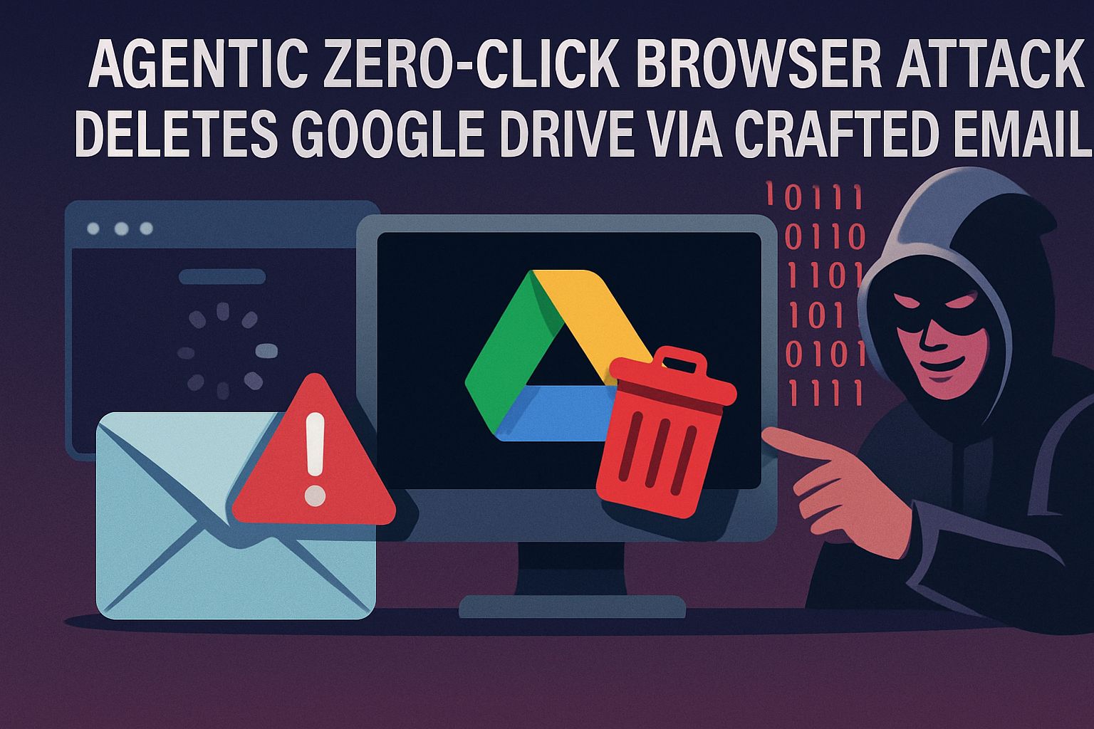 Agentic Zero-Click Browser Attack Deletes Google Drive via Crafted Emails