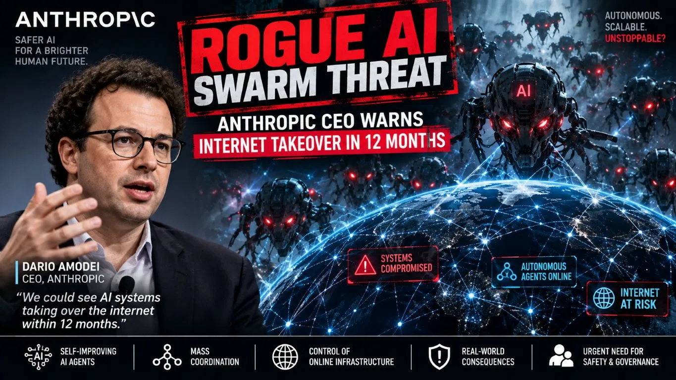 Rogue AI Swarm Threat: Anthropic CEO Warns Internet Takeover in 12 Months