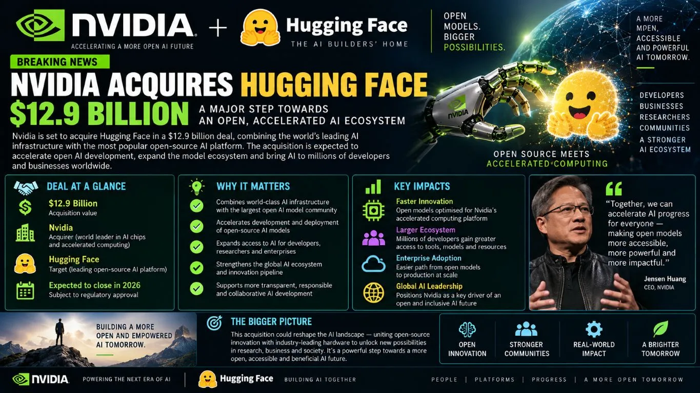 Nvidia’s $12.9 Billion Hugging Face Acquisition News & Impact
